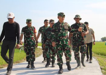 Dandim 0718/Pati Evaluasi Kinerja Satgas TMMD di Karangrowo