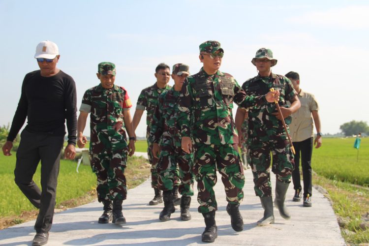 Dandim 0718/Pati Evaluasi Kinerja Satgas TMMD di Karangrowo