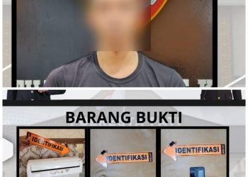 Pelaku Pencurian AC dan Water Heater di Amankan