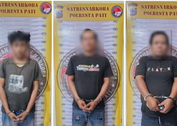 Transaksi Sabu Terbongkar, Sat Resnarkoba Polresta Pati Amankan Tiga Pelaku