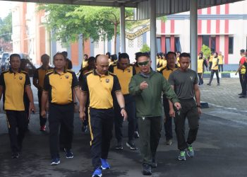 Olahraga Bersama, TNI – Polri Pati Semakin Kompak
