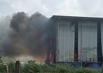 Gudang Ampas Tebu PG Pakis Pati Terbakar