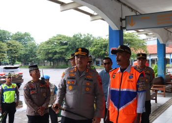 Kesiapan Armada Bus di Cek, Kapolres Kudus Turun