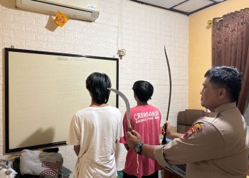 Dua Celurit di Amankan, Polisi Bekuk Dua Tersangka
