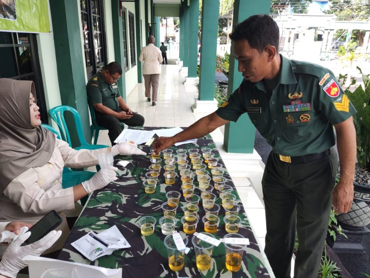 150 Personel Kodim Pati Jalani Tes Urin, Bukti Serius Perangi Narkoba