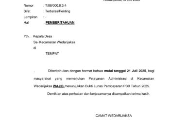 Bukti Lunas PBB Jadi Syarat Layanan, Warga Wedarijaksa Protes