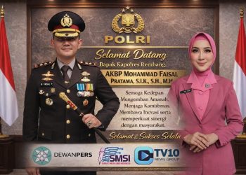 Mutasi Polri, Tongkat Komando Polres Rembang Berpindah ke AKBP Faisal Pratama