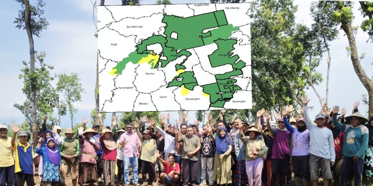 Warga Dumpil-Gesengan Warning Pemerintah, Tolak Yonif TP “Jangan Rampas Hutan Sosial Kami”