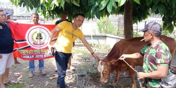 Kaum Duafa Terima Ratusan Daging Qurban, Ketut Hadir