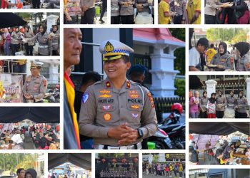 Nikmati Makan Gratis di Alun-Alun, Kelenteng Hok Tik Bio dan Polisi Bersatu